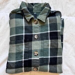 volcom Oversized green shirt jacket sz s cotton‎ country heritage casual granola